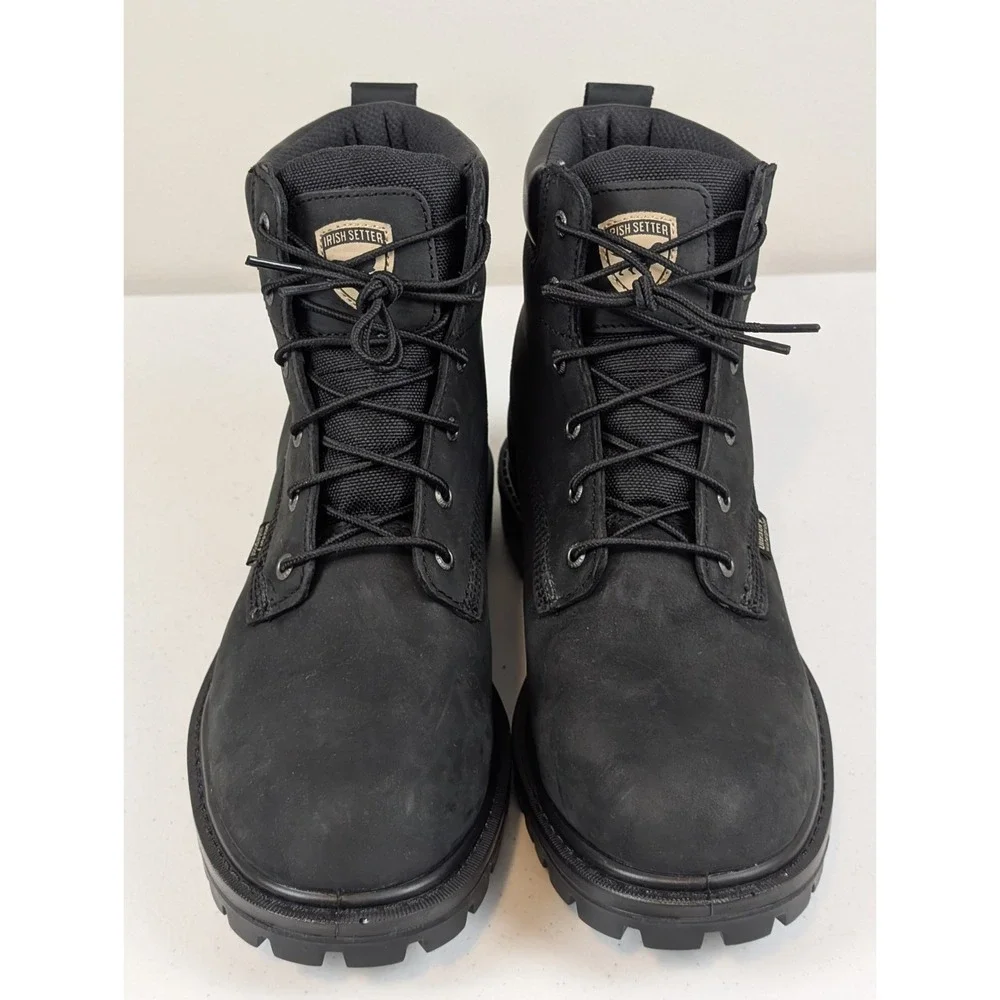 Irish Setter Work Boots Men 10.5D Black 83671 Waterproof EH Lug Sole New No Box